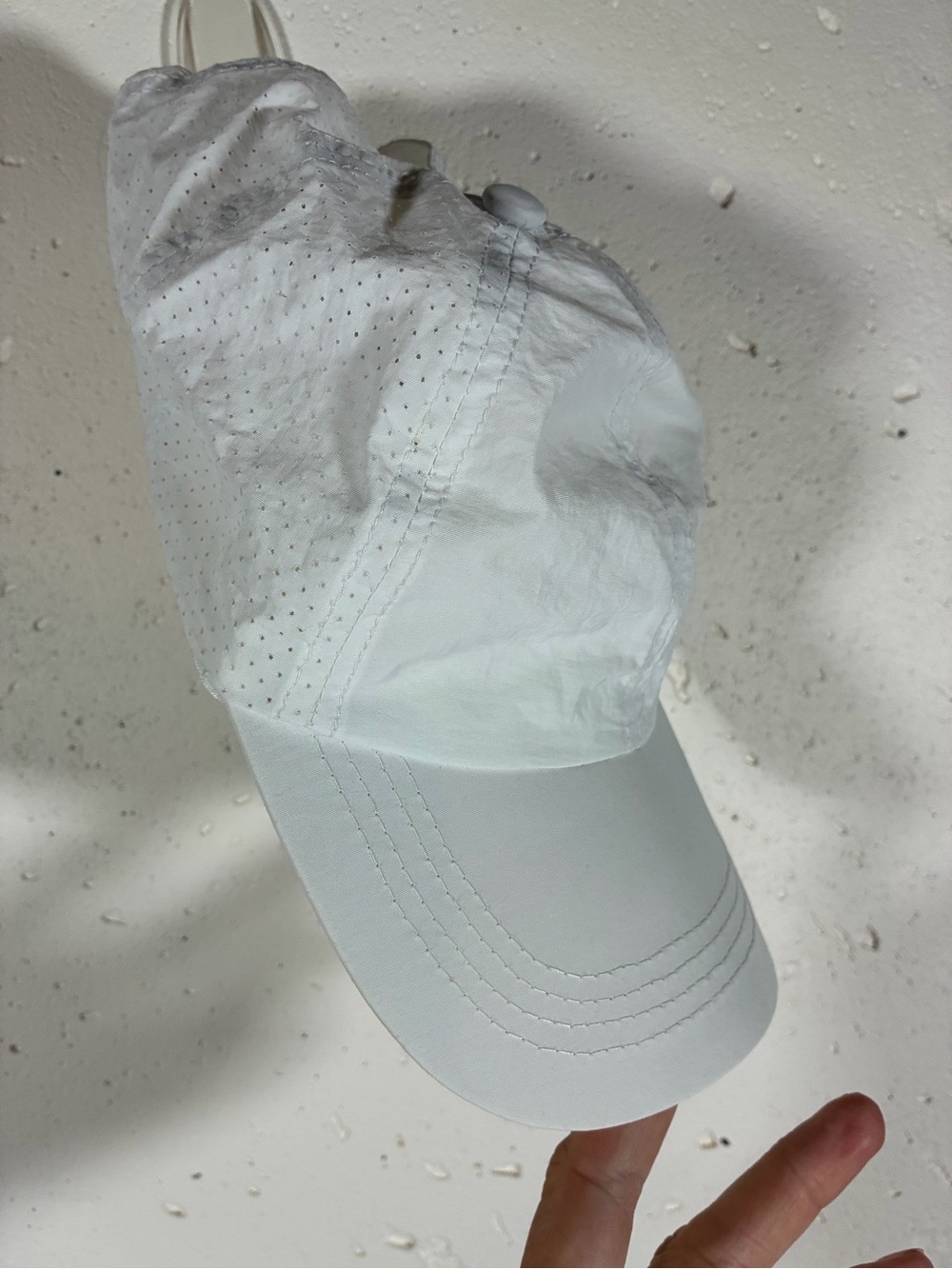 3/$10 White Lightweight Breathable Baseball Cap